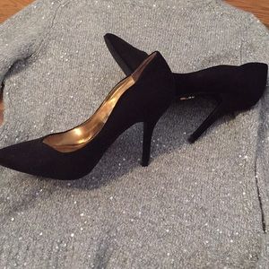 Sold! Jennifer Lopez black suede heels